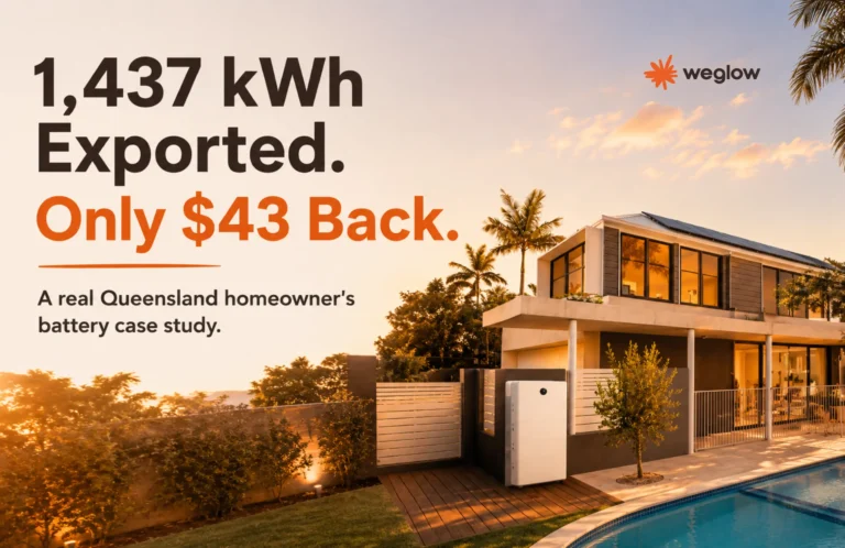 What size solar battery do I need - Queensland home battery case study by Weglow