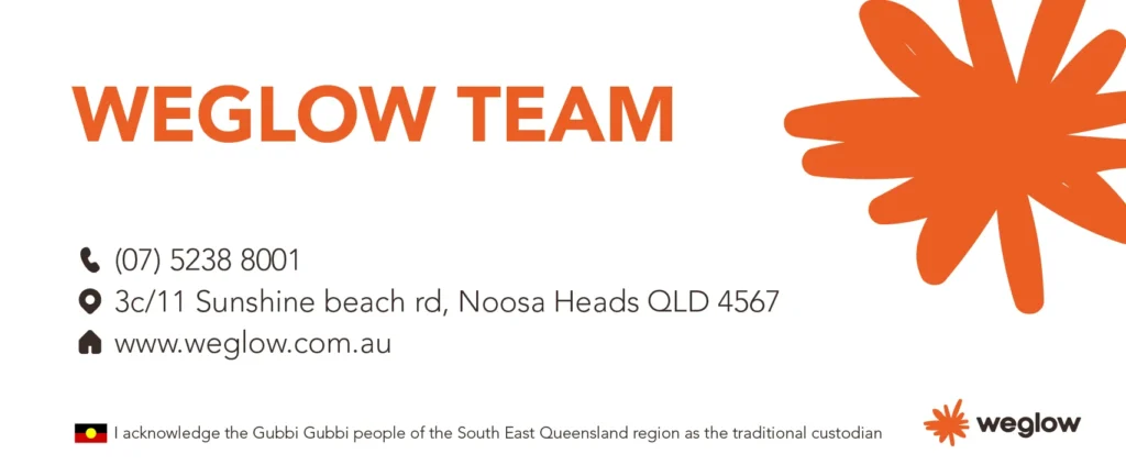 Weglow team contact details for solar and renewable energy services in Noosa Heads, Queensland.